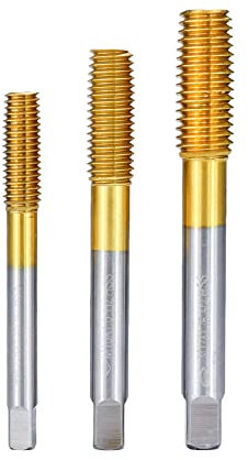 1pc Maschinengewindebohrer TiN-Beschichtung Gewindebohrer HSS-Gewindebohrer Metrischer Gewindebohrer M2-M12 Extrusionsgewindebohrer Handwerkzeugsatz-M2,5x0,45