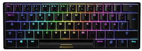 Sharkoon Skiller SGK50 S4 bk Kailh Blue, USB Gaming-Tastatur, schwarz