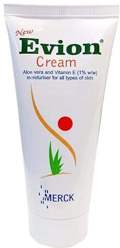 Evion Skin Cream 60g, Vitamin E, Aloe Vera for Tattoo aftercare to moisturise, regenerate and rejuvenate skin. Tattoo aftercare cream. Tattoo moisturiser. Stops tattoo from drying out and itching.