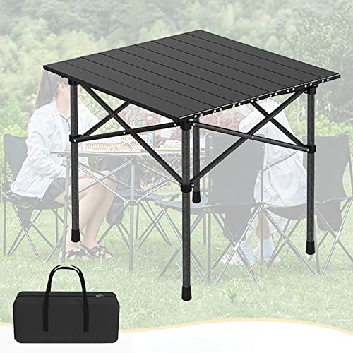 XIGOUZIQU 3Ft Klappbarer Camping-Picknicktisch mit Sitzen/Schirmloch-265 lbs Unterstützung for diesen leichten und zusammenklappbaren Kartenkoffer Klapptisch mit Stühlen (Size : 50CM)