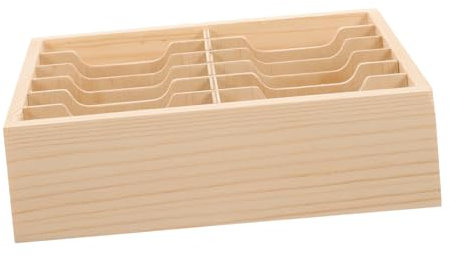NUOBESTY Holz-aufbewahrungsbox Für Schreibtisch Telefon-organizer Multi-grid-design Platzsparend Praktisch Für Heimbedarf