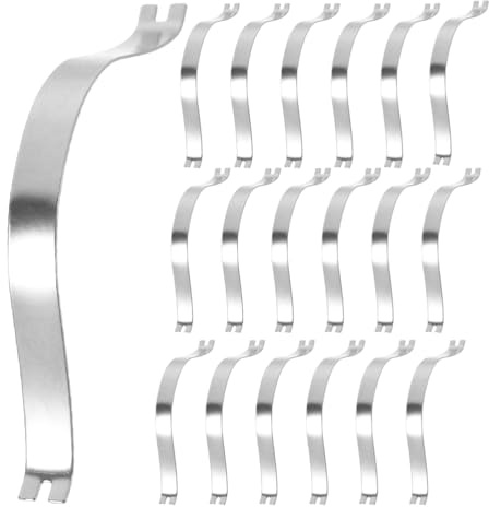 HOLIDYOYO 100 Stück Federklammern Für Bilderrahmen Aus Edelstahl Bilderrahmen-Clips Und Befestigungsclips Als Rückseite Für 2.76X0.24X0.02In Für Rahmenwerkzeug Und Wandaufhängung