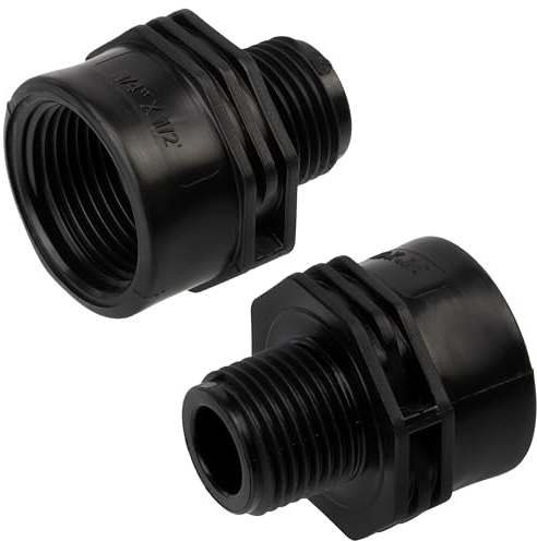 AERZETIX - Juego de 5 Reducciones para Atornillar Macho-Hembra 1/2x3/4 - Presión Máxima 10 Bar - en Polietileno - Niple Reducido Racor Roscado Circuito de Agua Riego - C75034