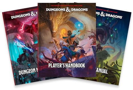 Bundle of Dungeons & Dragons 2024 Player’s Handbook Core Rulebook + 2024 Dungeon Master’s Guide + 2024 Monster Manual