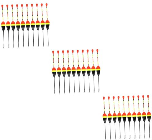 VANZACK 30pcs Fishing Tackle Tool Buoy Remind Fish Bite Bobbers for Carp Sea Fishing