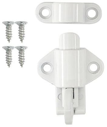 Fermeture à ressort - Serrure de porte en aluminium, fermeture à chargement automatique | Serrure de porte de fenêtre de sécurité en alliage d'aluminium noir, anneaux de traction Boulon de port
