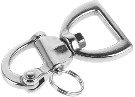 BESPORTBLE Grillete De Resorte Giratorio Inoxidable Hebilla para Barco De Pesca para Exteriores Camping y Actividades Náuticas