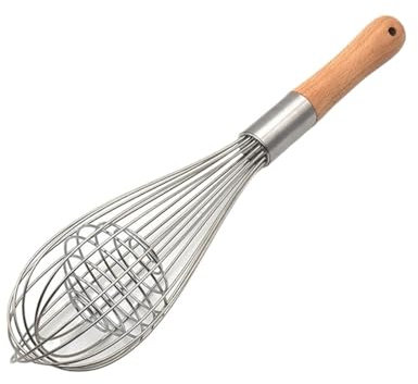 50 Pz/Lotto Manico In Legno Frullino For Le Uova Manuale Utensili Da Cucina Miscelatore For Uova A Mano Cottura Foamer Cuoco Frullatore Frusta Filo Frullino For Le Uova Strumento