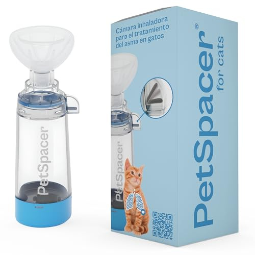 PetSpacer – Chambre D'Inhalateur Chat | Inhalateur Nasal et Buccal Avec Masque Inhalation | Inhalateur portable à Compatibilité Universelle | Inhalation Chat Facile à Nettoyer et Démonter | Sans DEHP