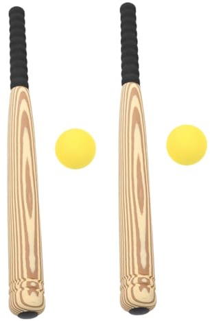 HEALSOPTHY 2sätze Eva Baseballschläger Set Leicht Weich Kinderfreundlich Für Indoor Outdoor Training Mit Ball Baseballspielzeug Fördert Koordination Und Stärke