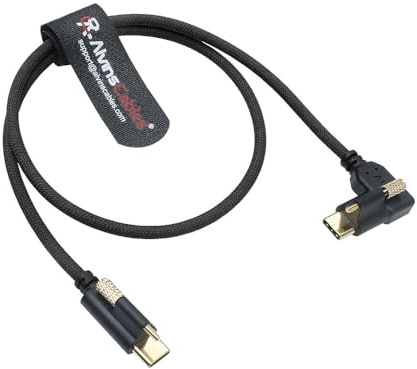 Alvin's Cables Cables ultraflexibles de bloqueo de USB-C Cable de transferencia de datos para monitor Pyxis Blackmagic,USB-C 3.2 10Gbps Cable de alta velocidad para Micro Studio Blackmagic Camera 4K
