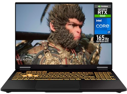 ASUS Laptop Gamer TUF F16: Intel Core i7 14650HX, RAM 32GB DDR5, SSD 1TB, display 16 LED, RTX 5060, Windows 11 Home, tastiera Versione inglese.