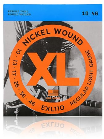 EXL110 Nickel Wound E-Gitarrensaiten, Regular Light, 10-46