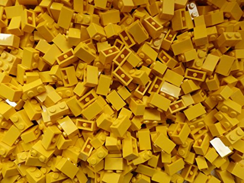 LEGO Bricks: Yellow 1x2. Part 3004 (X 100) by LEGO
