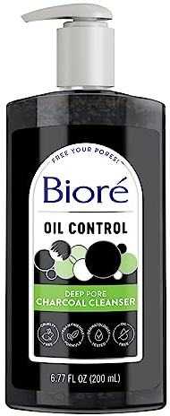 Biore Deep Pore Charcoal Cleanser, 200 ml