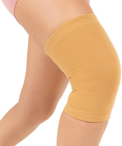 BraceAbility Elastic Slip-on Knee Sleeve | Flexible Fabric Knee Pain Compression Bandage for Stretchy, Lightweight & Comfortable Support (2XL)