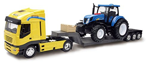 NewRay 1693 - Modell-Traktor New Holland T7070 1:24 mit LKW 1:32