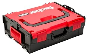 Fischer L Boxx FLB 136 Valigetta Porta Attrezzi Impilabile e Agganciabile, Cassetta Utensili Espandibile, Vuota, Compatibile per Sortimo, 508137, Rosso, Vuota