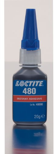 Loctite 480 Prism Cyanoacrylate Adhesive 20gm Black Rubber Toughened Instant Adhesive Metal Plastic Rubber