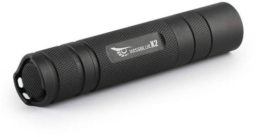 wissblue X2 Military Grade Tactical Flashlight Rechargeable, 6 Modes 1600 High Lumen Flashlight, Magnetic Base COB Light (X2)