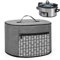Yarwo Slow Cooker Dust Cover Compatible with Morphy Richards, Crock Pot, Russell Hobbs and other 5.7-8L Slow Cooker, with Zipper Pocket and Wipe Clean Liner, Grey