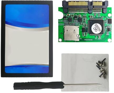 lazyfun Adaptateur de mémoire flexible vers 22 broches pour disque dur externe TF