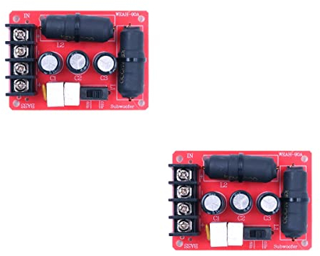 DollaTek 2Pcs 200W Audio Speaker Subwoofer Crossover Solderless Bass Frequency Divider Module