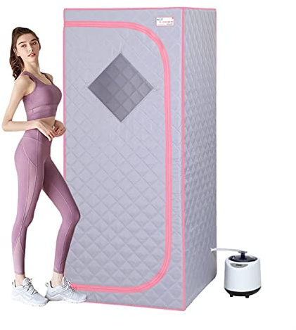 AWSAD Carpa de Sauna Vapor Portátil for SPA Detox At Home Steam Máquina de Baño Vapor for La Piel Beneficiosa Habitación Baño Adelgazante SPA Salud, Tamaño Completo (Color : Gray)