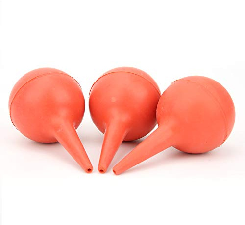 Rubber Suction Ear Syringe, 30ML, 60ML., 90ML Ear Wax Removal Ball Liquid Squeeze Bulb Hand Cleaning Air Blow Ball Dust Remover Tool (3PCS 30ML)