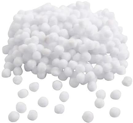 NEU Pompons Weiß, 10 mm, 450 Stück