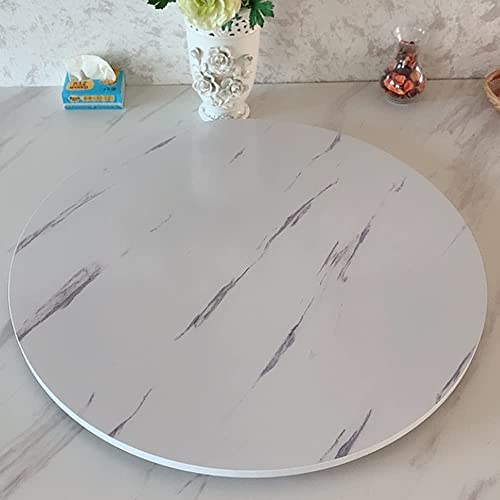 XFAK 50cm-100cm Plateau Tournant en Bois Massif Grande Lazy Susan Plaque De Service Ronde Tournante pour Table, Plateau Tournant De Cuisine en Bois - Plaque Pivotante À La Main À 360 ° (Color : 80 cm