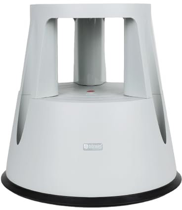 Dönges Tritthocker aus Kunststoff | Stabiler Hocker mit einer Tragkraft von 150 kg | Elefantenfuß Rollhocker |TÜV geprüft, Drehhocker | Rutschfest | 42,5 cm Höhe | Ideal für Haushalt und Büro
