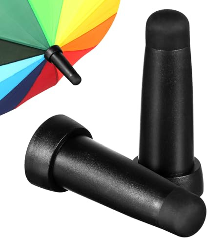 Beavorty Umbrella Rubber Tips Umbrella Tip Covers 2pcs Rubber End Caps End Caps Walking s Sticks Covers Replacement Hiking Trekking Tops Protector s