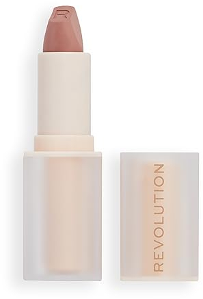 Makeup Revolution Lip Allure Soft Satin Lipstick, Satin-luxe Finish, All-Day Wear, Queen Pink