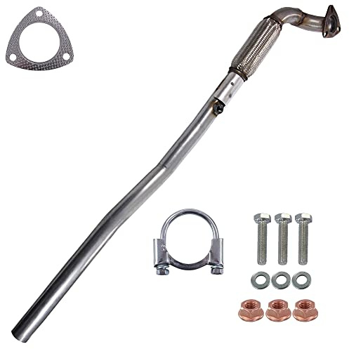 ATEC Germany 1x Abgasrohr Hosenrohr mit Anbaumaterial 1x Bügelschelle