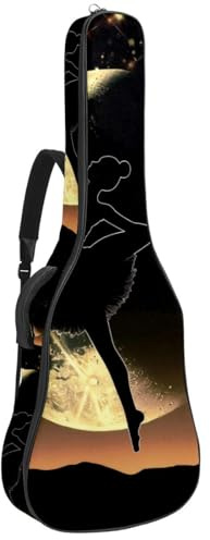 Eslifey Tasche für Akustikgitarre, Herzmuster, verstellbarer Schultergurt, Gitarrenkoffer, Gigbag 101,6 cm, 104,4 cm, 106,7 cm, Farbe 4, 42.9x16.9x4.7 in