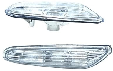 Huhpa 1 Paar E81 E82 E87 X1 E84 E88 E90 E91 E92 E93 Seitenmarkierungsblinker Blinker vorne Seite Blinkerlampe 63 13 7 253 325(WHITE)