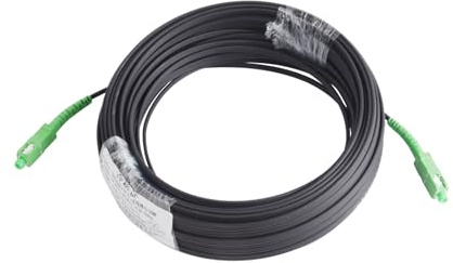 WSOLDMA 30m/98ft Fiber Optic Wire APC SC to APC SC Optical Simplex Singlemode Outdoor Extension Cable Patch Cord 30 Meters