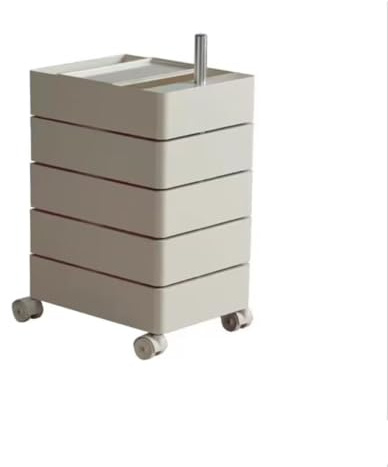 Rolling Storage Cart, Hairdresser Trolley on Wheels, 4-Drawer for Bathroom, Kitchen & Office, Freestanding Hair Tool, Black Utility Cart