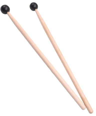 PartyKindom 2Stücke Holz Xylophon Schlägel Percussion Drumsticks für Glockenspiel und Tuning für Erwachsene und Langlebig und Komfortabel im Griff