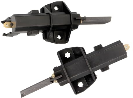 2Pcs Ceset Motor Carbon Brushes for Hoover Candy Beko Smeg, Washing Machine Carbon Brush Pair Electric Motor Replacement Parts 49018683 92126721 C00312014, L94MF7 Type