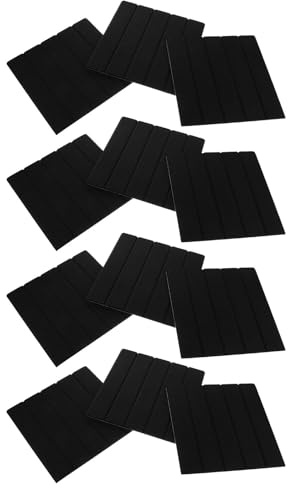 CTIRCHIU 12pcs Black Acoustic Insulation Wall Panels Self-adhesive Soundproofing Tiles for Walls Doors Ceilings Noise Reduction in Home Theaters Bedrooms Offices