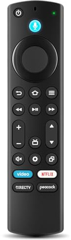 Replacement Remote for Fire Smart TV, Compatible with Insignia Toshiba TCL Hisense Fire Smart TV, Simple Setup, Voice Control, 1-Year Warranty - Not for Roku OS
