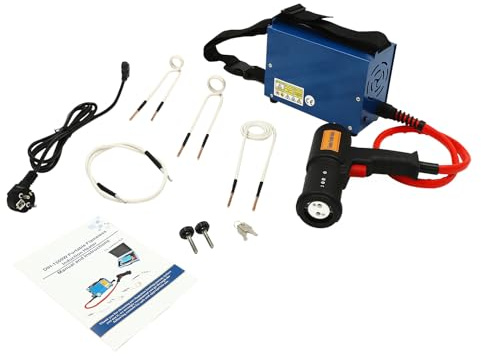 Riscaldatore a induzione magnetico da 1500 W, 800 ℃, a induzione, con 4 bobine senza fiamma, riscaldamento a induzione, incl. kit di riscaldamento per induzione