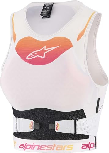 Alpinestars Stella Plasma Damen Protektorenshirt, weiß/orange, M