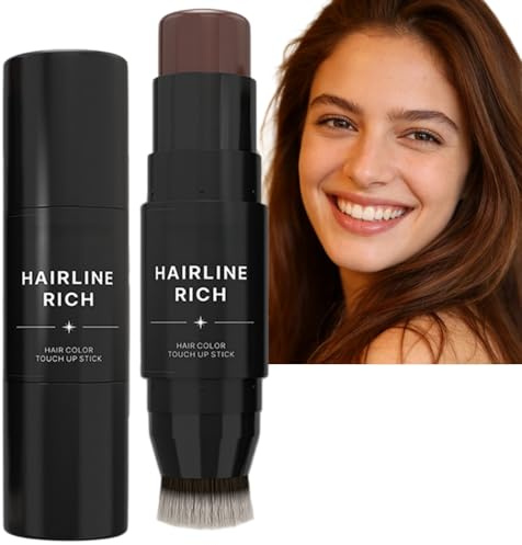 Temporäre Grauabdeckung, Grauhaar Abdeckstift & Haarfarbe Stift für graue Haare – Langanhaltende Grauhaarabdeckung Frauen, Haaransatz Stift zum Ansatz Kaschieren, Haarfarbstifte Ansatz