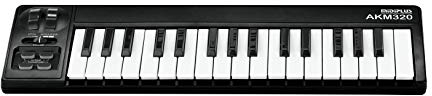 MIDIPLUS AKM320 USB MIDI Keyboard Controller, Black, 32-key