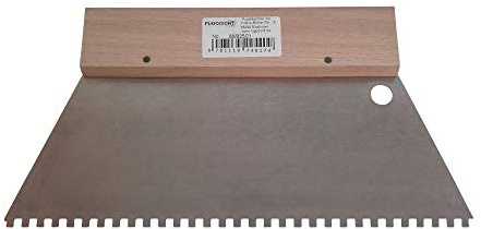 Fugodicht Leim Klebstoff Zahnspachtel Bodenleger Normalstahl C1 4x4mm gezahnt 250mm