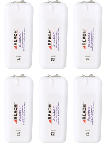 Johnson & Johnson Reach - Nastro dentato cerato, 100 m, confezione da 6 (6 x 100 m)