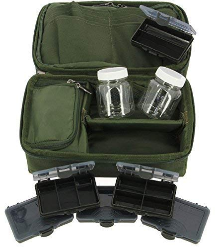 NGT Angeln Ultimate Komplett Starre Karpfen Rig Bit Box Tasche System + Griff (850)